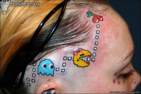 crazy video game tattoo