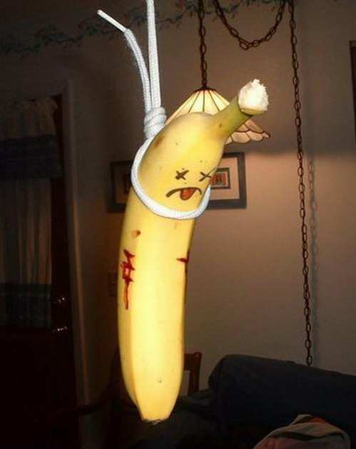 funny banana suicide