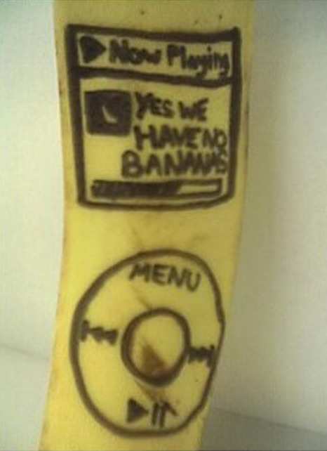 funny banana ipod