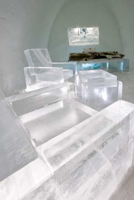 ice hotel chair