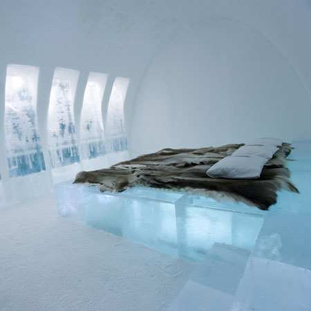 ice hotel room