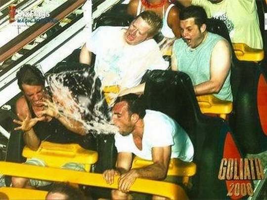 crazy funny roller coaster photo