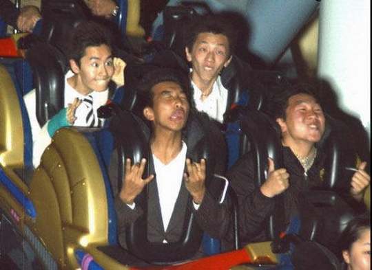 crazy funny roller coaster photo