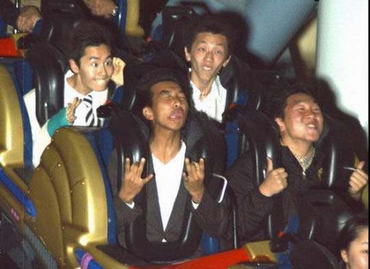 crazy funny roller coaster photo