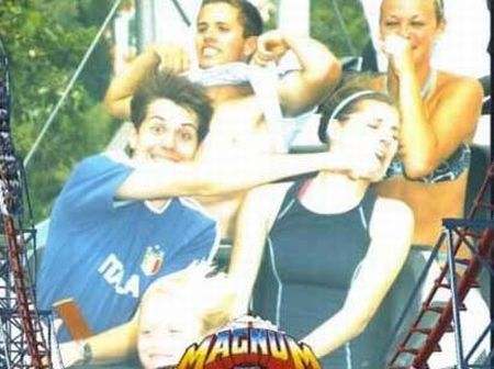 crazy funny roller coaster photo