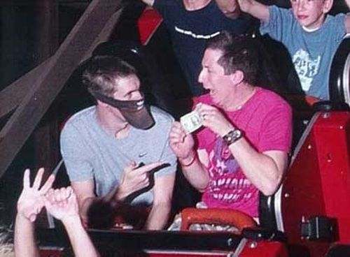 crazy funny roller coaster photo