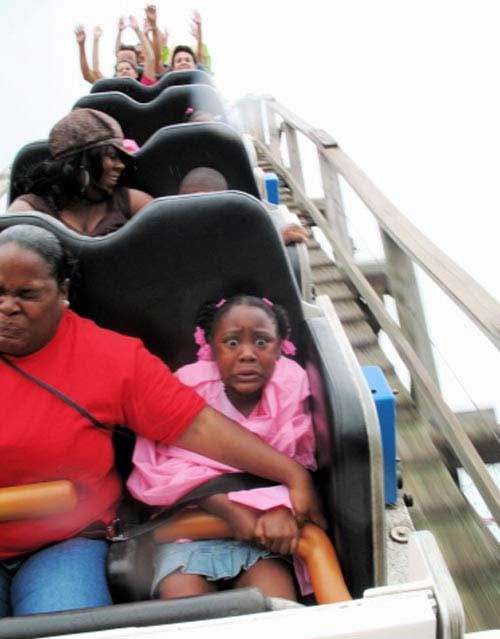 crazy funny roller coaster photo