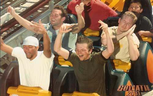 crazy funny roller coaster photo