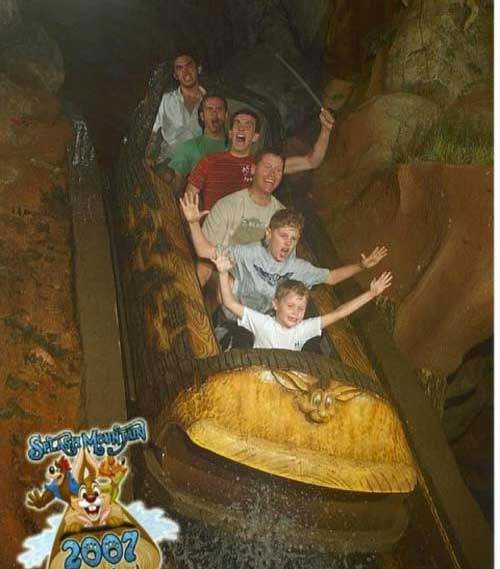 crazy funny roller coaster photo