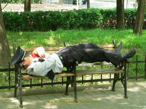 chinese sleep anywhere