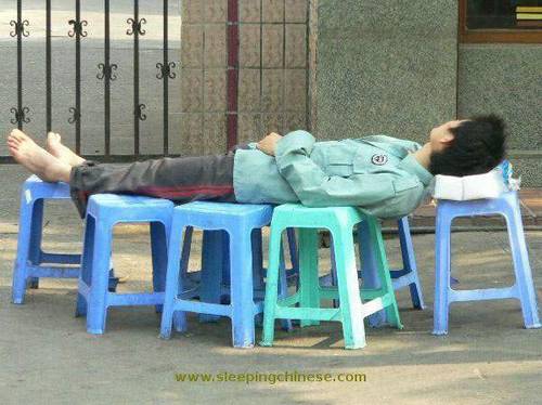 chinese sleep anywhere