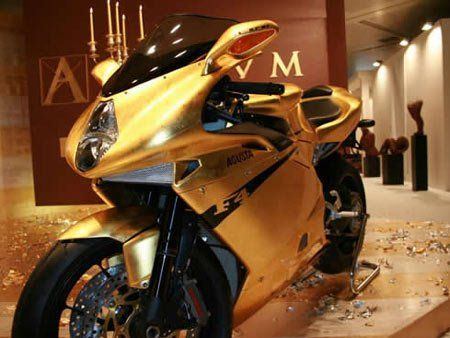 Golden Motorbike