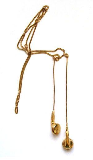 Golden Headset Necklace