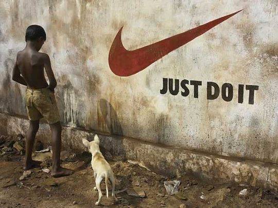 brand irony nike just do it