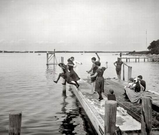 beach in the past