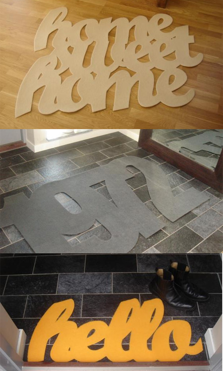 creative rug and doormat