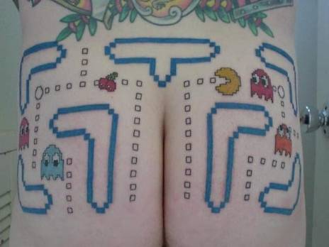 crazy video game tattoo