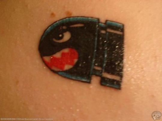 crazy video game tattoo