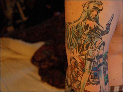 crazy video game tattoo