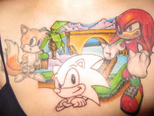 crazy video game tattoo