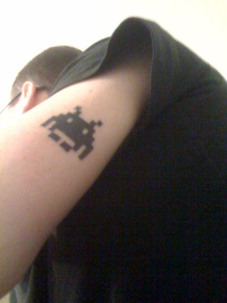 crazy video game tattoo