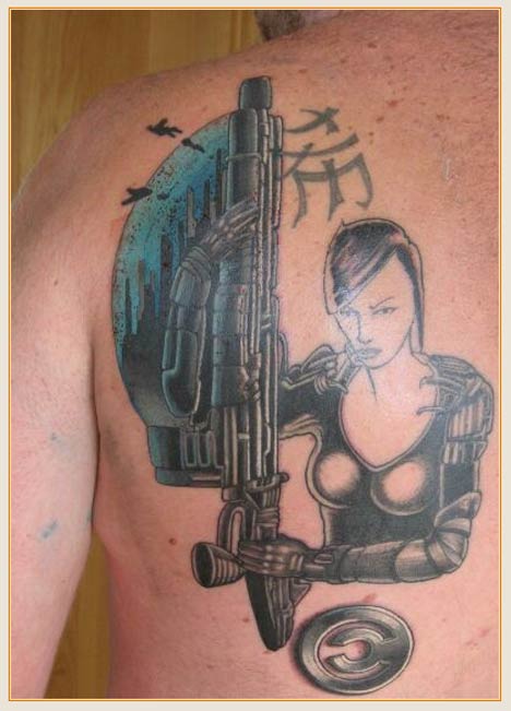 crazy video game tattoo