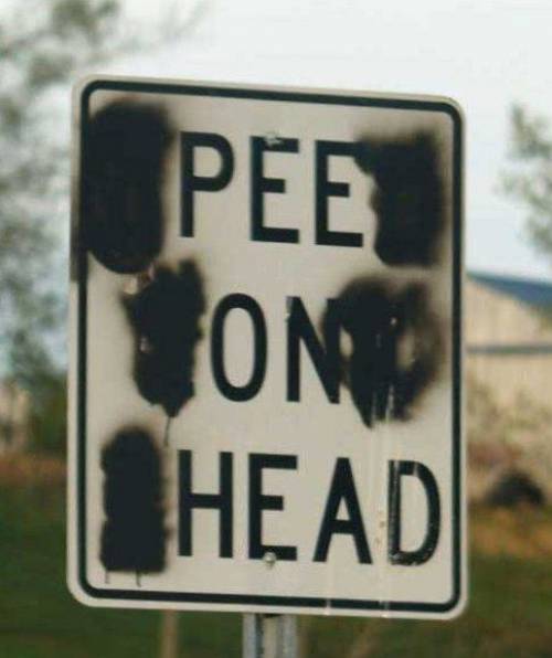 funny street sign