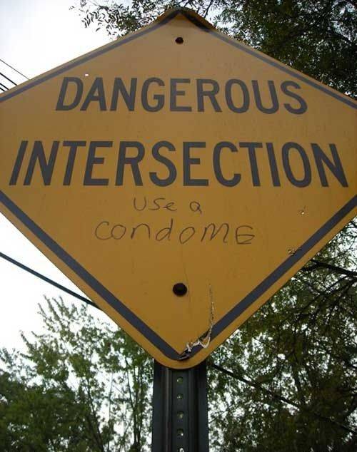 funny street sign