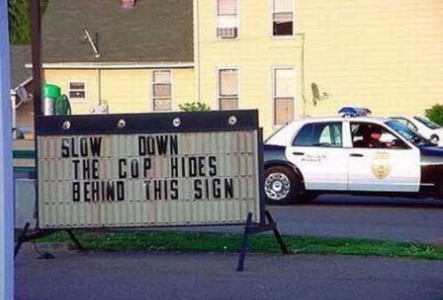 funny street sign