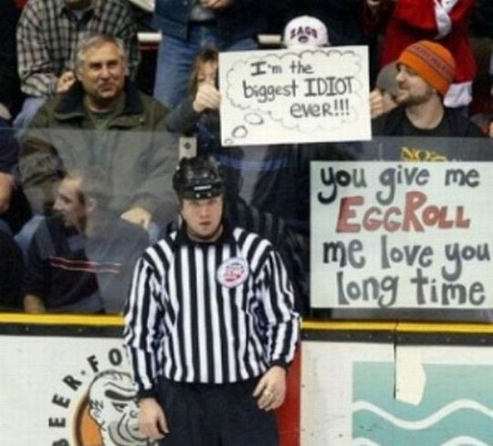 funny sport sign